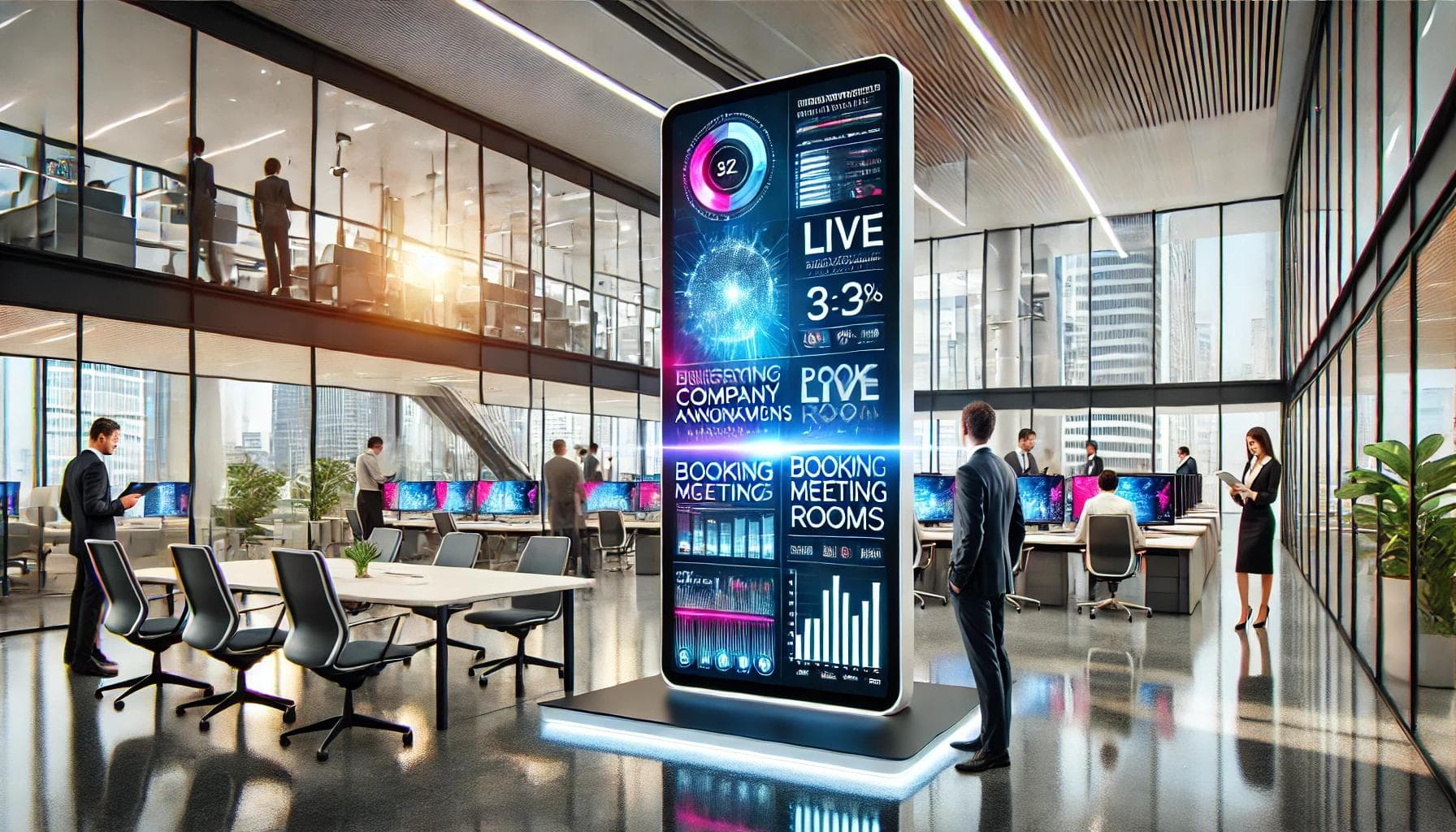 Interactive Digital Signage: A New Era of Office Engagement